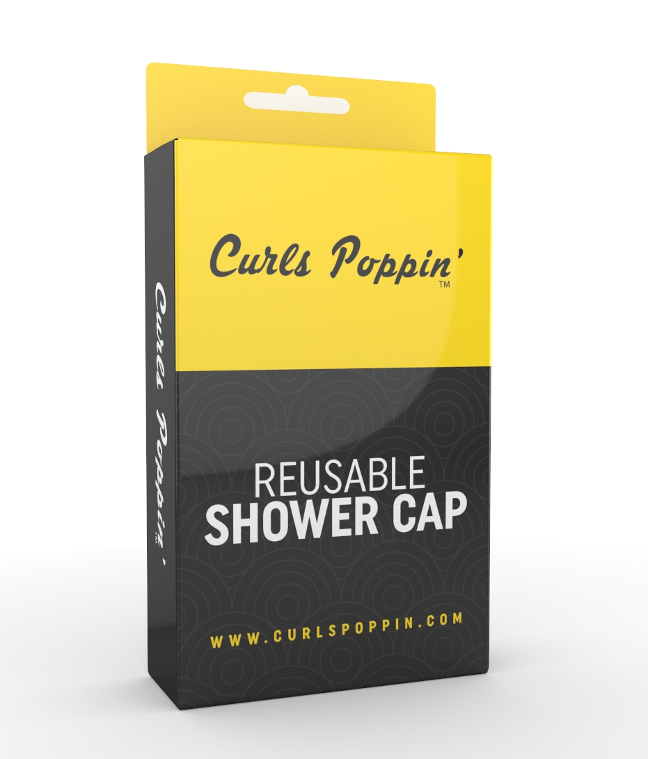 Curls Poppin Reusable Shower Cap